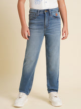 Boys Blue Casual Regular Fit Jeans