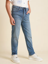 Boys Blue Casual Regular Fit Jeans
