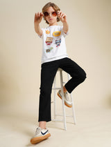 Boys Black Casual Regular Fit Jeans