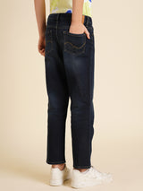Boys Blue Casual Straight Fit Jeans