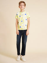Boys Blue Casual Straight Fit Jeans