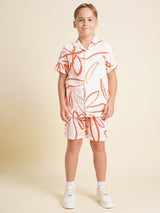 Boys White Casual Regular Fit Shirt