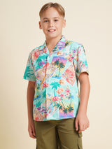 Boys Multicolor Casual Regular Fit Shirt