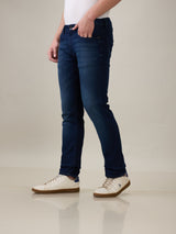 Mens Blue Casual Slim Fit Jeans