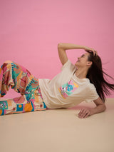 Women's Multicolor Everyday Regular Fit Printed Half Sleeves Night Suits