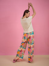 Women's Multicolor Everyday Regular Fit Printed Half Sleeves Night Suits