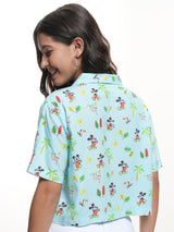 Women's Multicolor Casual Graphic Regular Fit Half Sleeves Shirt