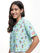 Women's Multicolor Casual Graphic Regular Fit Half Sleeves Shirt