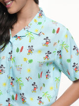 Women's Multicolor Casual Graphic Regular Fit Half Sleeves Shirt