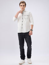Men's Black Casual Straight Fit Jeans