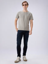 Men's Blue Mid-Rise Skinny Fit Cotton Blended Casual Jeans