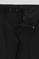 Men's Black Formal Solid Slim Fit Trouser
