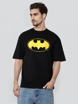 Men's Boxy Batman Printed Round Neck Tshirt