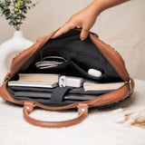 Women's Black Midnight Bloom Laptop Bag