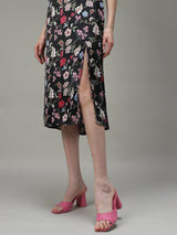 Women's Multicolor Party Regular Fit Printed Dress