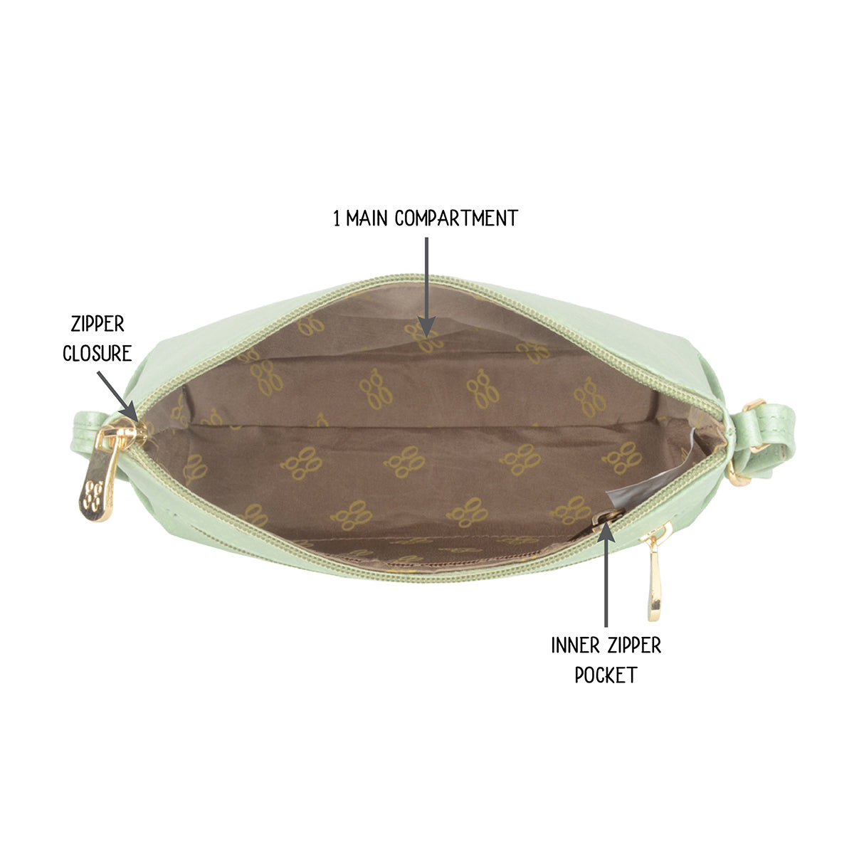 Women's Rhaena Green Extra Small Hobo Bag