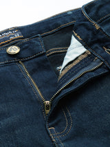 Men's Slim Fit Solid Mid Rise Stretchable Jeans