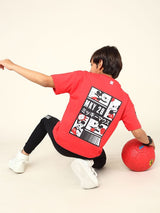 Boys Multicolor Casual Printed Regular Fit Half Sleeves Co-ord Set