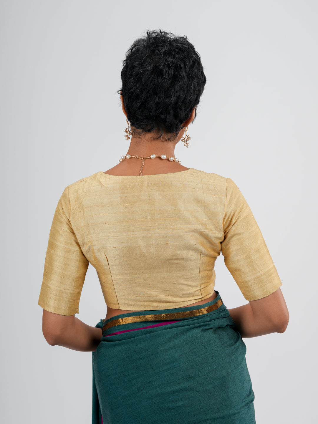 Women's Multicolor Cotton Acrylic Saree