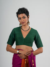 Women's Multicolor Cotton Acrylic Saree