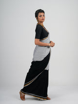 Women's Multicolor Cotton Acrylic Saree