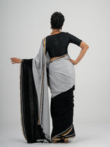 Women's Multicolor Cotton Acrylic Saree
