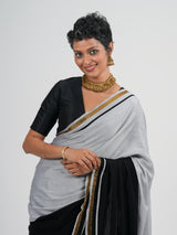 Women's Multicolor Cotton Acrylic Saree
