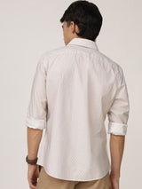 Men's Brown Casual Regular Fit Printed Full Sleeves Shirt