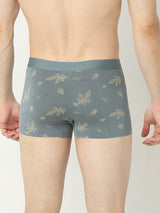 Men's Mid Grey Mid-Rise Printed Trunk