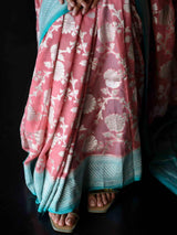 Women's Multicolor Silk Georgette Saree with Blouse Piece