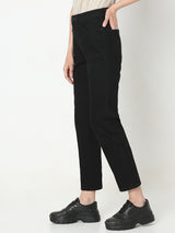 Women's Black High Rise Jade Straight Fit Jeans
