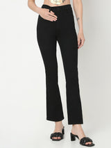 Women's Black High Rise Petra Bootcut Jeans