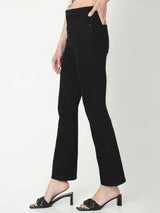 Women's Black High Rise Petra Bootcut Jeans