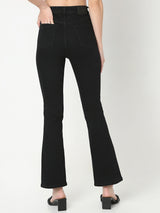 Women's Black High Rise Petra Bootcut Jeans