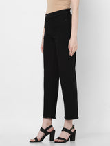 Women's Black High Rise Zoey Wide Leg Jeans