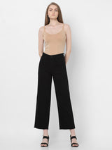 Women's Black High Rise Zoey Wide Leg Jeans