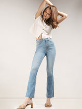 Women's Blue High Rise Petra Bootcut Jeans