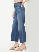Women's Blue High Rise Zoey Wide Leg Jeans