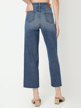 Women's Blue High Rise Zoey Wide Leg Jeans