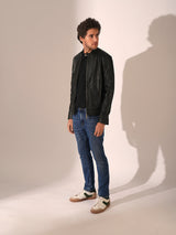 Men's Blue Casual Slim Fit Solid Jeans