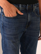Men's Blue Casual Slim Fit Solid Jeans