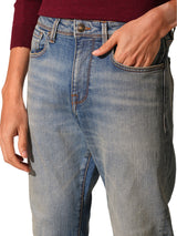 Men's Blue Casual Slim Fit Solid Mid Jeans