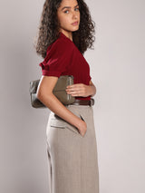 Women's Red Short Sleeve Top