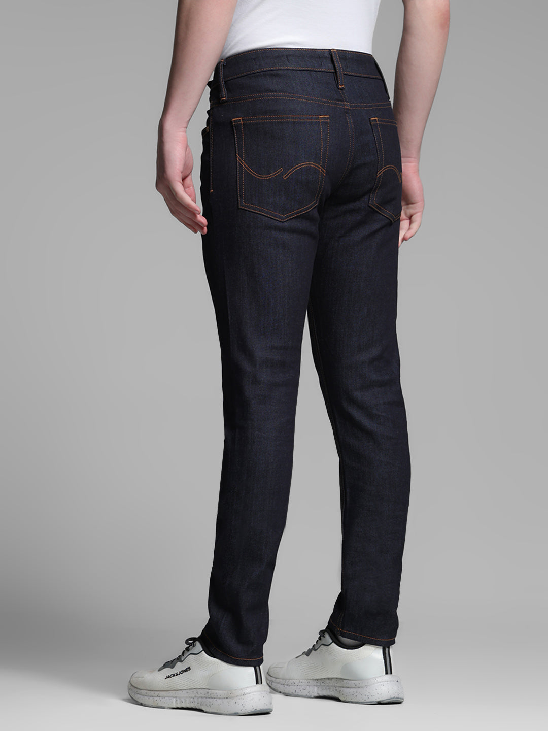 Men's Blue Casual Slim Fit Solid  Jeans