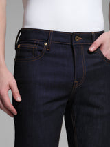 Men's Blue Casual Slim Fit Solid  Jeans