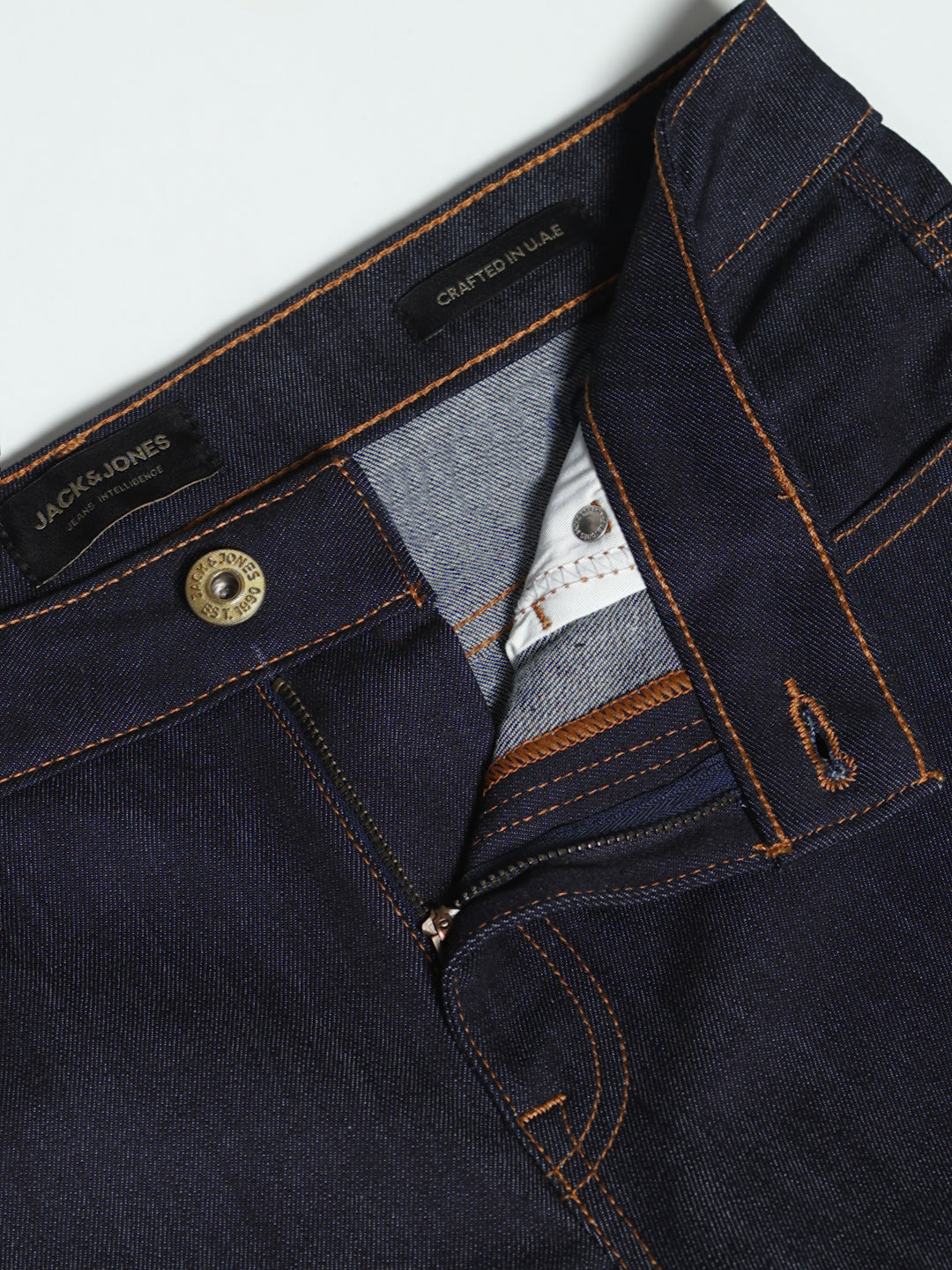 Men's Blue Casual Slim Fit Solid  Jeans