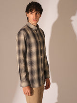 Men's Black Casual Checked Full Sleeves Shirt