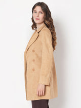Women's Brown Suede Coat