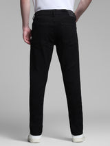 Men's Black Casual Slim Regular Stretchable Jeans