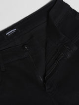 Men's Black Casual Denim Regular Fit Low Rise Jeans